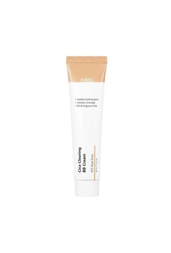 ВВ-крем з екстрактом центелли Purito Cica Clearing BB cream N15 Rose Ivory 30ml