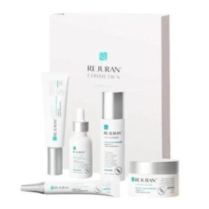Набір для регенарації та відновлення шкіри (концентрат; відновлювальний, зволожувальний та сонцезахисний креми; гель навколо очей) REJURAN Healing Care Set
