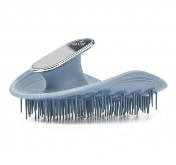 Щітка для волосся із люстерком блакитна MANTA Mirror Brush Blue