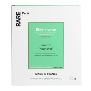 Набір з п'яти живильних масок для обличчя з гіалуроновою кислотою та скваланом RARE Paris Élixir Intense Nourishing Face Mask 5*23ml
