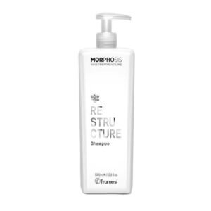 Відновлювальний шампунь для пошкодженого волосся з ферментованим рисом, веганським колагеном та пептидами Framesi Morphosis Restructure Shampoo 1000ml