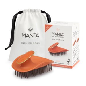 Щітка для кучерявого та хвилястого волосся помаранчева MANTA Brush Kinks, Coils Curls Amber Orange