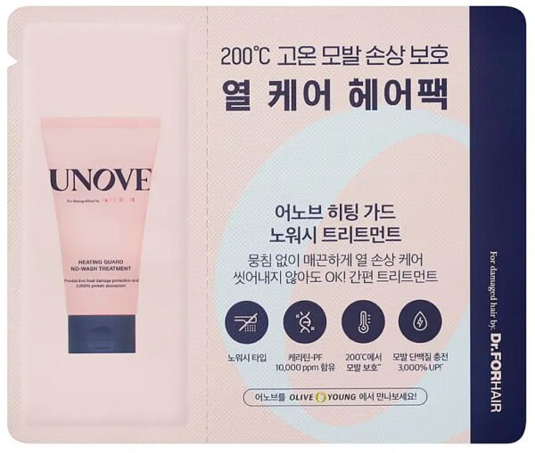 МІНІФОРМАТ Термозахисна маска для волосся з кератином UNOVE Heating Guard No-Wash Treatment 5 ml