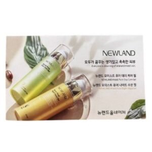 НАБІР мініформатів нічний зволожувальний крем та денний аква-гель з соком алое вера, росл. екстр., віт. С, Е, морською водою Newland All Nature Moist Pure Day/Night Gel sample kit 2g*2