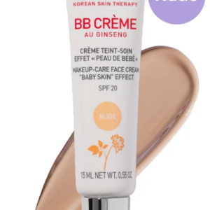 Тонуючий гіпоалергенний BB крем 5в1 з ефектом природньо бездоганної шкіри з екстрактом кореня женьшеню Erborian BB Cream au ginseng SPF 20 NUDE 15ml