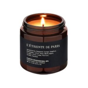 Свічка для масажу з ароматом апельсина, бергамоту, ванілі, пачулі, полуниці, троянди та чорного перцю POETRY HOME L’etreinte De Paris 95g