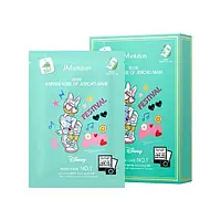 Тканинна маска для обличчя зволожувальна з трояндою ієрихону та пантенолом JMsolution Disney Collection Selfie Barrier Rose Of Jericho Mask 30ml