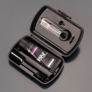 Дорожній набір чорний (дорожня зубна щітка CS 5460, зубна паста Black Is White 10ml, конічні йоржики S та M) Curaprox Be You Black Is White