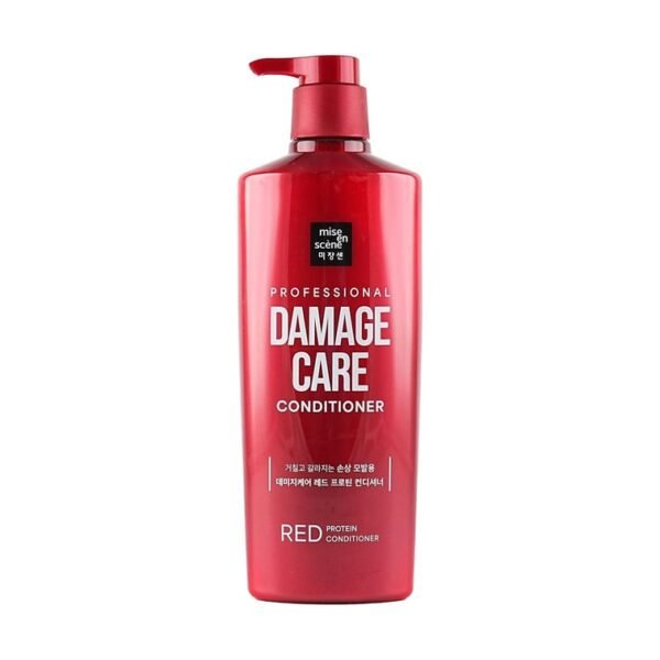 Протеїновий кондиціонер з аргановою олією, рожевою водою Mise En Scene Damage Care Red Protein Conditioner 680ml
