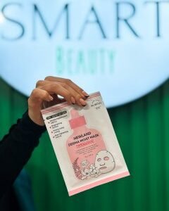 Зволожувальна та відновлювальна тенсельна маска з ніацинамідом, аденозином та рослинними екстрактами Newland All Nature Derma Moist Mask 30g