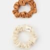 Резинка-браслет для волосся білий, шкіряний Invisibobble Sprunchie Slim Premium Creme De Caramel 2шт 120304