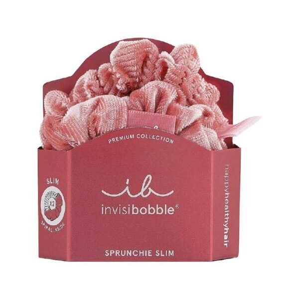 Резинка-браслет для волосся рожева Invisibobble Sprunchie Slim Premium La Vie En Rose 2шт