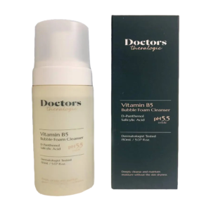 Пінка-мус для вмивання з Д-пантенолом, гліцерином, екстрактами хлорели, ромашки, комплексом 5-CICA та 0,5% саліцилової кислоти Doctors Vitamin B5 Bubble Foam Cleanser 150ml