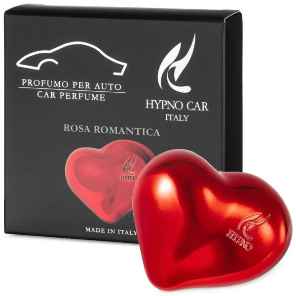 Парфум для автомобіля кліпса серце Hypno Casa Luxury Line Rosa Romantica