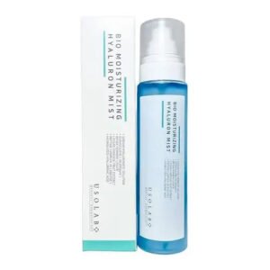 Зволожувальний, заспокійливий, омолоджувальний тонер-спрей з 5 видами гіалуронової кислоти, гвайазуленом USOLAB Bio Moisturizing Hyaluron Mist 150ml