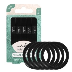 Резинка-браслет для волосся чорна Invisibobble We Are Recycled! Hair Tie Black 5шт