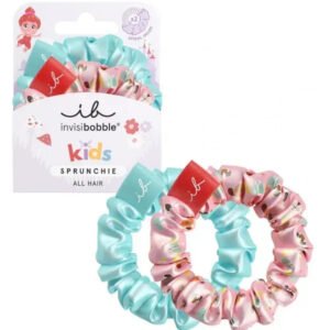 Резинка-браслет для волосся блакитна, рожева Invisibobble Sprunchie Kids Puppy Love 2шт