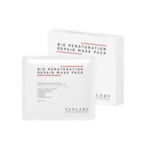Відновлювальна, заспокійлива та омолоджувальна тканинна маска з екстрактом центели, морських водоростей, ніацинамідом USOLAB Bio Renaturation Repair Mask Pack 30ml