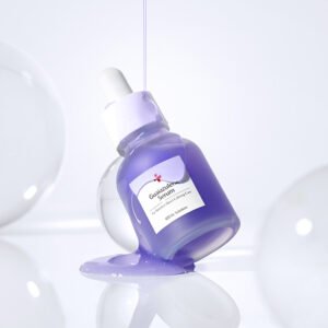 Інтенсивна заспокійлива сироватка з гвайазуленом та троксерутином, ніацинамідом, аденозином, олією ромашки CUSKIN Dr.Solution Guaiazulene Serum 30ml