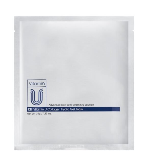 Гідрогелева маска подвійної дії для наповнення та сяйва шкіри CU SKIN Vitamin U Collagen Hydro Gel Mask 34g