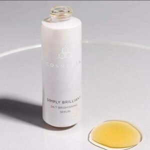 Освітлювальна сироватка цілодобової дії з хірально правильними молочною та саліциловою кислотами, екстрактами червоних водоростей Cosmedix Simply Brilliant 24/7 Brightening Serum 30ml