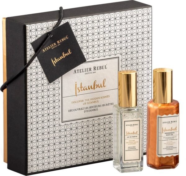 Подарунковий набір парфуми та олійка для тіла з шимером Atelier Rebul Istanbul Shimmer Kit