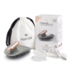Щітка масажна для волосся сіра з тримачем MANTA Pulse Brush Grey 141104