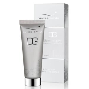 Відбілювальна діамантова зубна паста з мікроалмазами, екстрактами кореня куркуми, соку листя алое Swiss Smile Diamond Glow 75ml